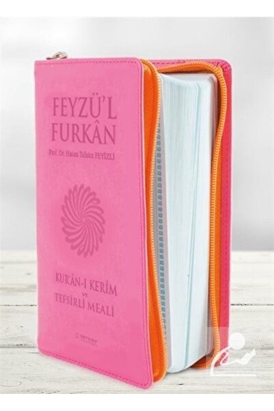 Server Yayınları Feyzü'l Furkan Kur'an-ı Kerim Ve Tefsirli Meali (CEP BOY - FERMUARLI) Pembe