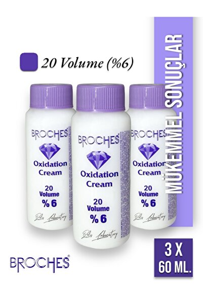 Broches 20 vol. Krem OKSiDAN 3 Adet 60ml (180 ml.)