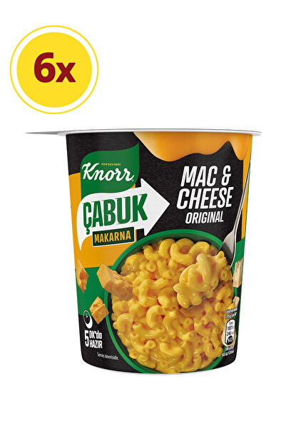 Knorr Çabuk Makarna Mac & Cheese Original 65g x6