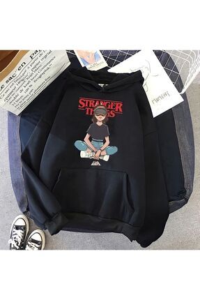 Pink stranger things sweatshirt best sale