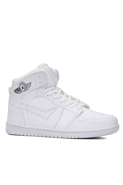 Lambırlent Unisex Copii Talpă Ortopedică Iarnă Sezon Piele Înaltă Culoare Albă Cizme Sport Pantofi