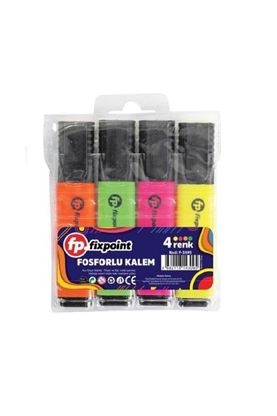 FixPoint P-3095 Highlighter - Pack of 4