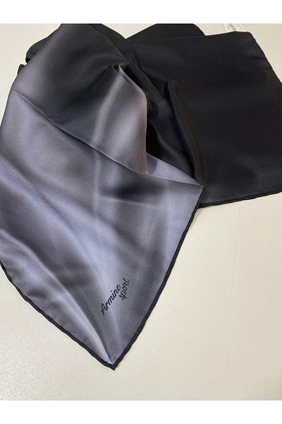 Armine Sport Twill (tivil) Κασκόλ Gradient Transition Μαύρο Γκρι