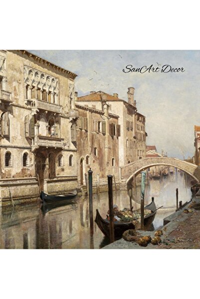 Sanart Vintage Tablo, Yağlı Boya Tablosu, Özel Seri Çerçeveli Tablo, Sanatsal Dekor, Tablo, Retro Tablo