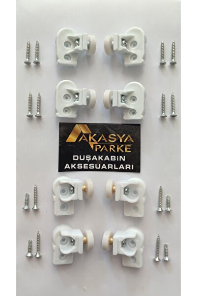 aym akasya yapı market DUŞAKABİN TEKER SETİ BELLA SERİSİ 2 SABİT 2 HAREKETLİ ...