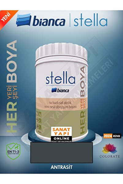 Bianca Stella Boya -antrasit Dolap-fayans-cam-plastik-ahşap