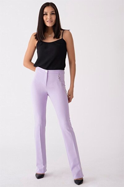 LUXXO Women's Purple 41162 Pants