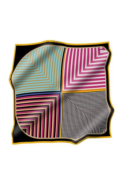 Zühre Φουλάρι από πολυεστέρα Twill ZE0024 V7
