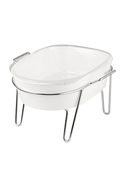 Zimpfile Pedicure Basin with Chrome Feet