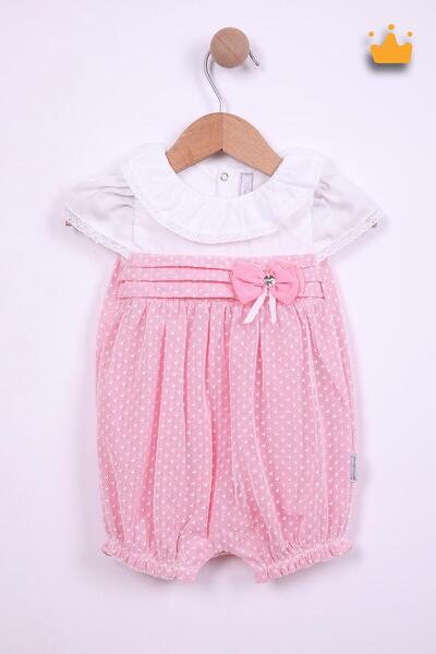 Babydola Kız Bebek Dantelli Tulum Bayramlık 15076