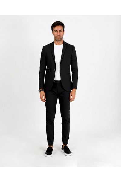 ACTUAL Men's Black Suit - 4040 Model