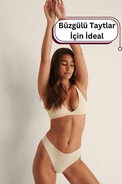 gymhams Non-Marking Seamless Tang, Ribbed Corded Thong