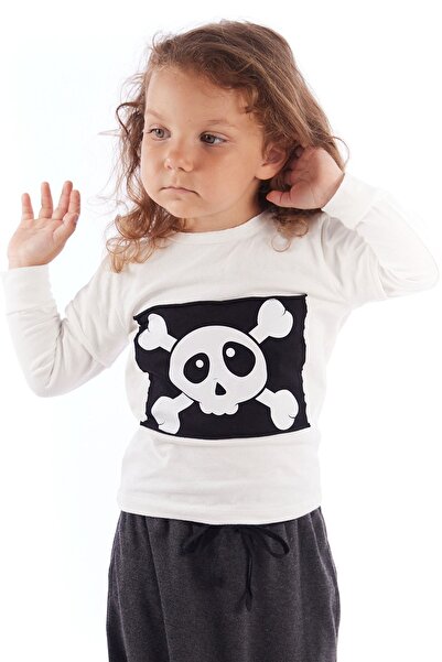 Colorinas Baby Skull Patch Long Sleeve T-Shirt