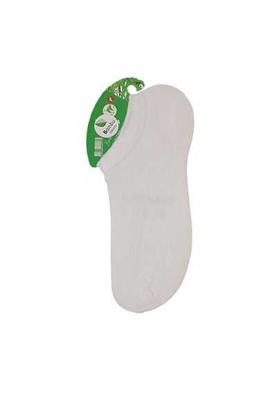 Crazy Socks Men's Bamboo White Seamless Set of 4 - 37/42