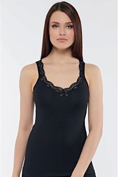 Kolcu Rib Shoulder Lace-kb2590-black