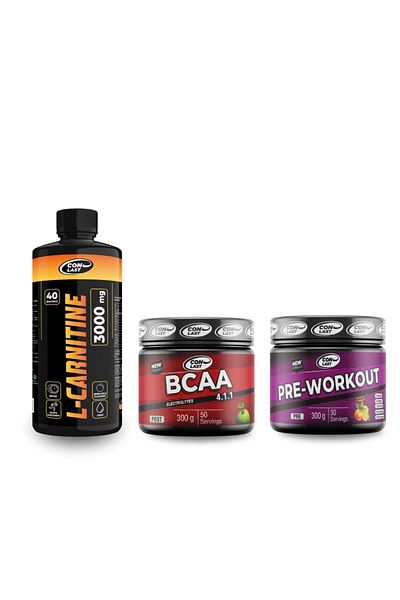 Conlast L-Carnitine 3000Mg / Bcaa 300g - Pre-Workout Supplement 300g