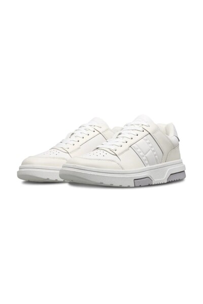 Tommy Hilfiger Brooklyn Weiss Leather White Sneaker Beyaz Deri Spor Ayakkabı