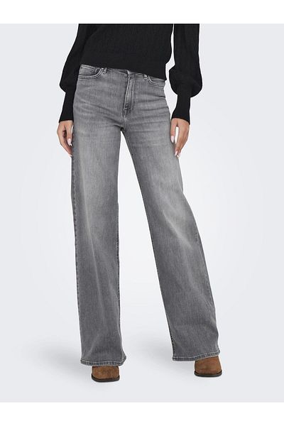 ONLY Jeans Mit Weitem Bein Onlmadison Hohe Taille Weiter Beinschnitt Jeans