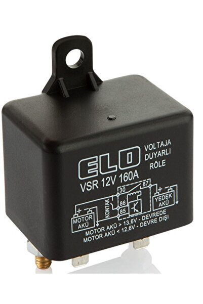 Elo Akü Ayırıcı Gerilime Duyarlı Akıllı Vsr Röle 12v 160a Toz Korumalı