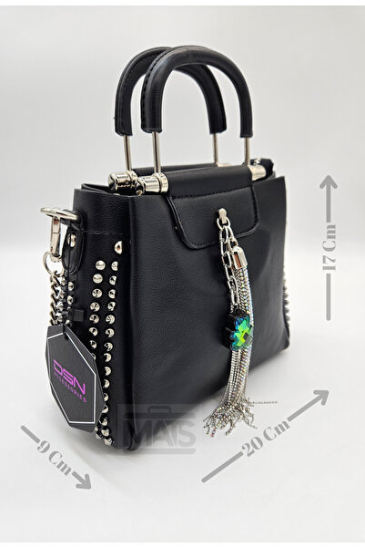 DSN Taş Zımbalı Ayıcıklı Püsküllü El Ve Omuz Çantası