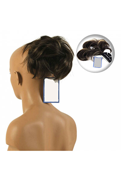 AYTUĞ PERUK Topuz Mandallı Telli Aksesuar / Kestane Röfleli / Kahve RKP3577B-...