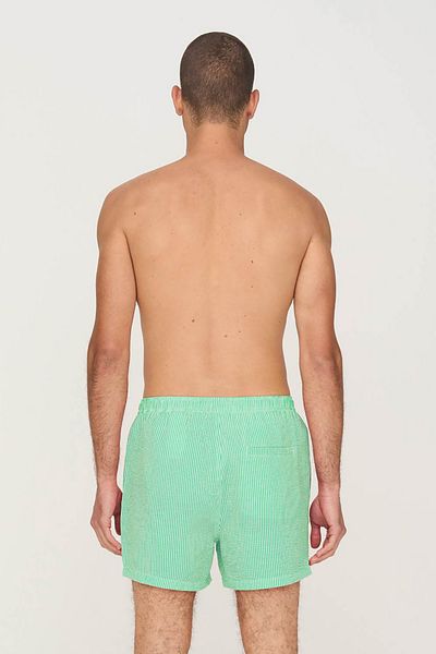 Only & Sons Πράσινο ανδρικό ριγέ σορτς Onsted - 22021841