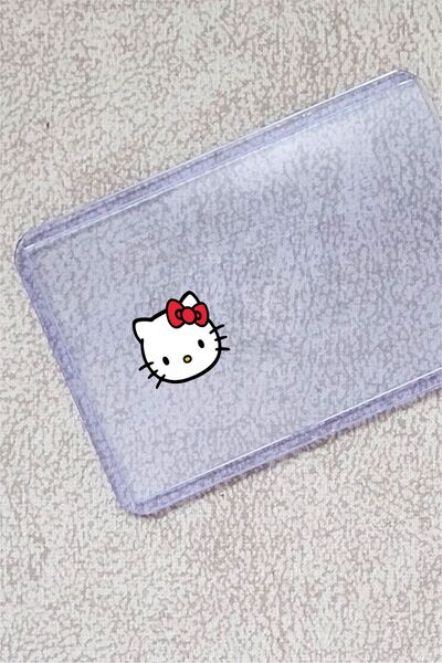 SARANG Hello Kitty Şeffaf Kimlik Kılıfı - Ehliyet, Nufüs Cüzdanı, Okul Kartı,...