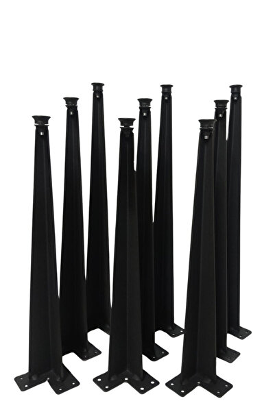 AS DESİGN 9'LU DEKORATİF METAL/DEMİR FİRKETE ZİGON SEHPA AYAĞI(3 ADET 42CM/3 ADET 46CM/3 ADET 50CM)