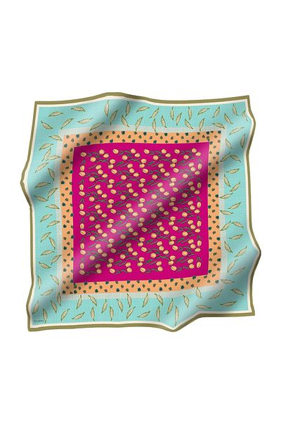 Zühre Φουλάρι από πολυεστέρα Twill ZE0037 V11