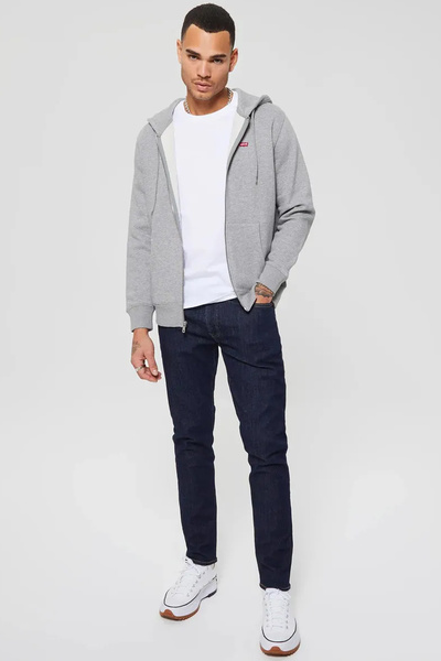 Levi's Original Fermuarlı Erkek Gri Sweatshirt - A7770-0003