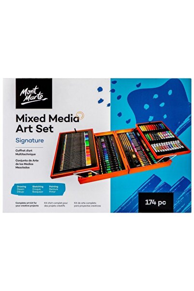 Mont Marte MM Premium Deluxe Çok Amaçlı Boyama Seti 174 Parça Signature