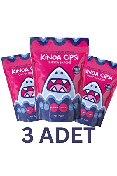 Kaptan`ın Ceviz Çiftliği Kinoa Cipsi 3 Adet Glütensiz Ve Vegan Sağlıklı Atıştırmalık 35 G - 3 Adet - Analizli