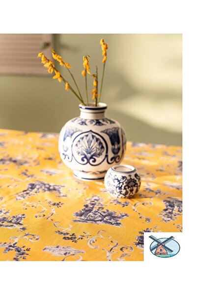 Madame Coco Nora Masa Örtüsü - Sarı - 140x200 cm