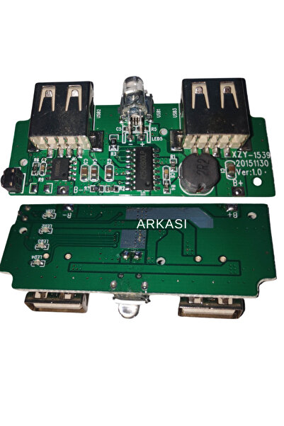 WORKMATE 10 Adet Powerbank Pcb Devre 5v/2a Çıkış Micro Usb Girişli