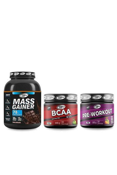 Conlast Mass Gainer 3000gr - Bcaa 300gr Pre-Workout 300gr