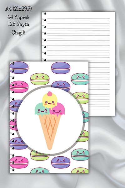 daily notebook دفتر ملاحظات مدرسي مكون من 64 ورقة مقاس A4 - 21x29.7 سم