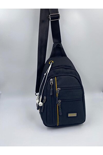 SEVENTEEN 4925 Men's Striped Body Bag Crossbody Bag