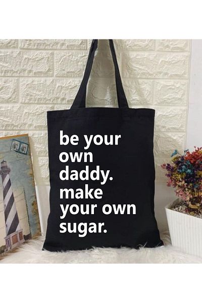 Cemira Sugar Daddy - Geantă tote din in negru pentru fete - Geantă groasă de umăr și geantă pentru cumpărături