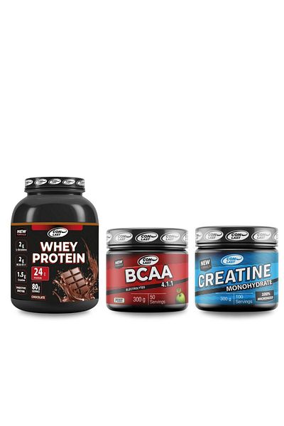 Conlast 2000gr Whey Protein - Chocolate, BCAA300gr, Creatine Monohydrate300gr