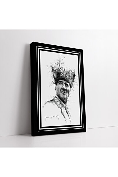 KOSS Dijital Pictură pe pânză semnăturată suprarealistă Mustafa Kemal