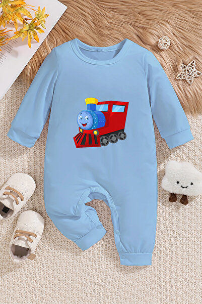 ADABEBEK بذلة ناعمة للأطفال الأولاد - طباعة قطار، موديل 20218