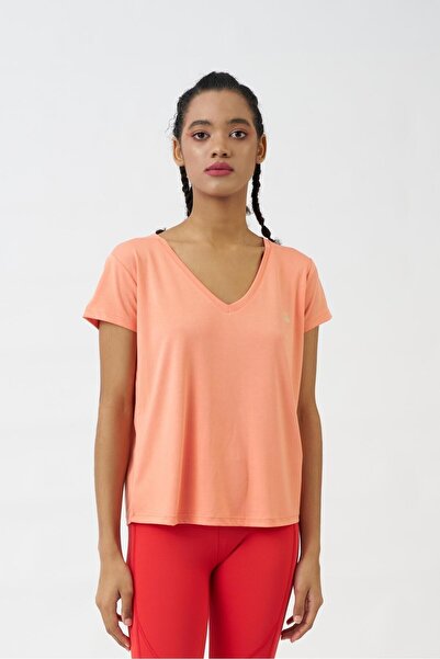 Benetton تي شيرت بينيتون سلمون للسيدات