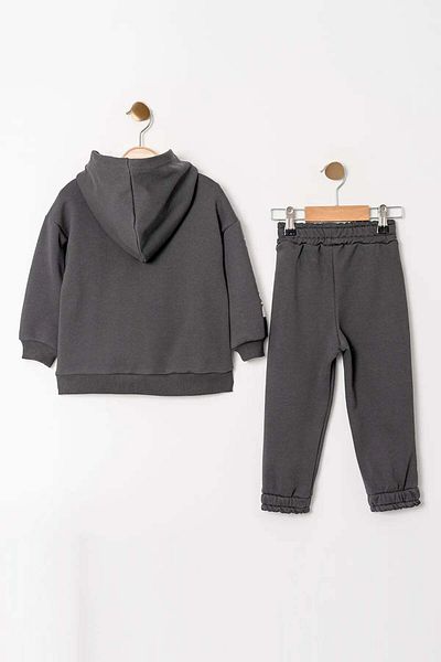 Gold Class Kidswear Diagonal 3-piece Tracksuit Set with Hood and Zipper for Boys