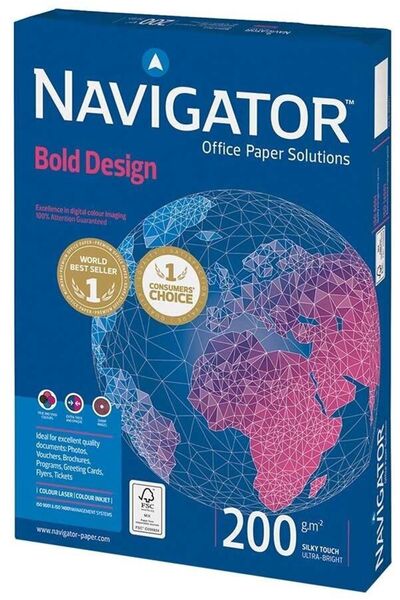 NAVİGATÖR A4 White Copy Paper - 200Gr, 1 Pack, 150 Sheets