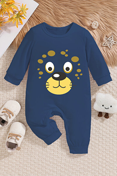 ADABEBEK جمبسوت أطفال لطيف بطبعة أسد - 20230