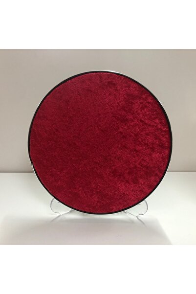 PAKCAM FİLOGRAFİ Filografi Tahtası Kumaş Kaplı Kavak Yuvarlak Kırmızı Nikelaj...