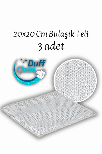 DUFF CLEAN Bulaşık Tel Bezi (3 ADET) Çift Kat