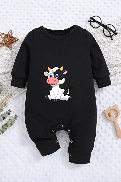 ADABEBEK بذلة ناعمة للموسم الجديد - طباعة بقرة محيرة، 10049