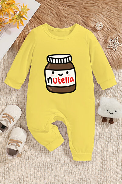 ADABEBEK Nutella Patterned Jumpsuit - 10061 Model