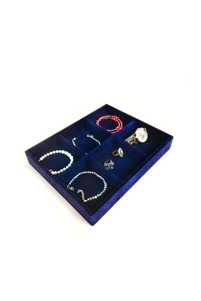 İsdeksan حامل مجوهرات وإكسسوارات متعدد الأغراض باللون الأزرق، حامل مجوهرات وم...